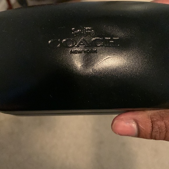 COPY - Rare Coach Black Sunglasses Iridescent Logo.” - Picture 5 of 7